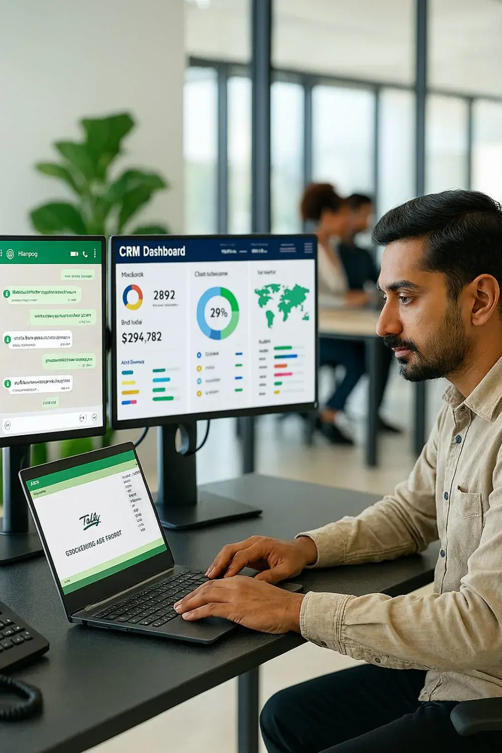 Indian SME using WhatsApp CRM integration for sales operations