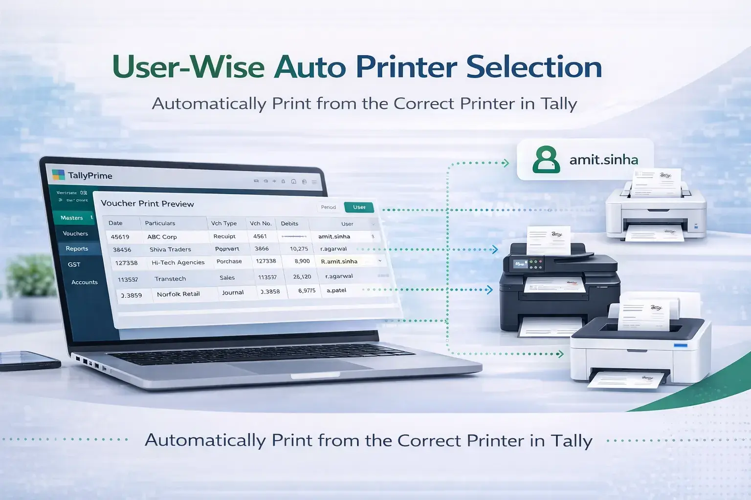 Enable User‑Wise Auto Printer Selection for TallyPrime