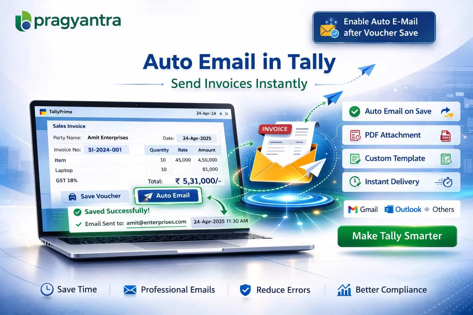 Enable Auto E-Mail after Voucher Save