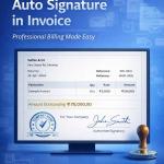 Enable Company Seal/Signature Print in Invoice