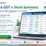 Enable HSN Code & GST% in Stock Summary
