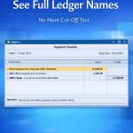 Enable Increase Space for Ledger Names