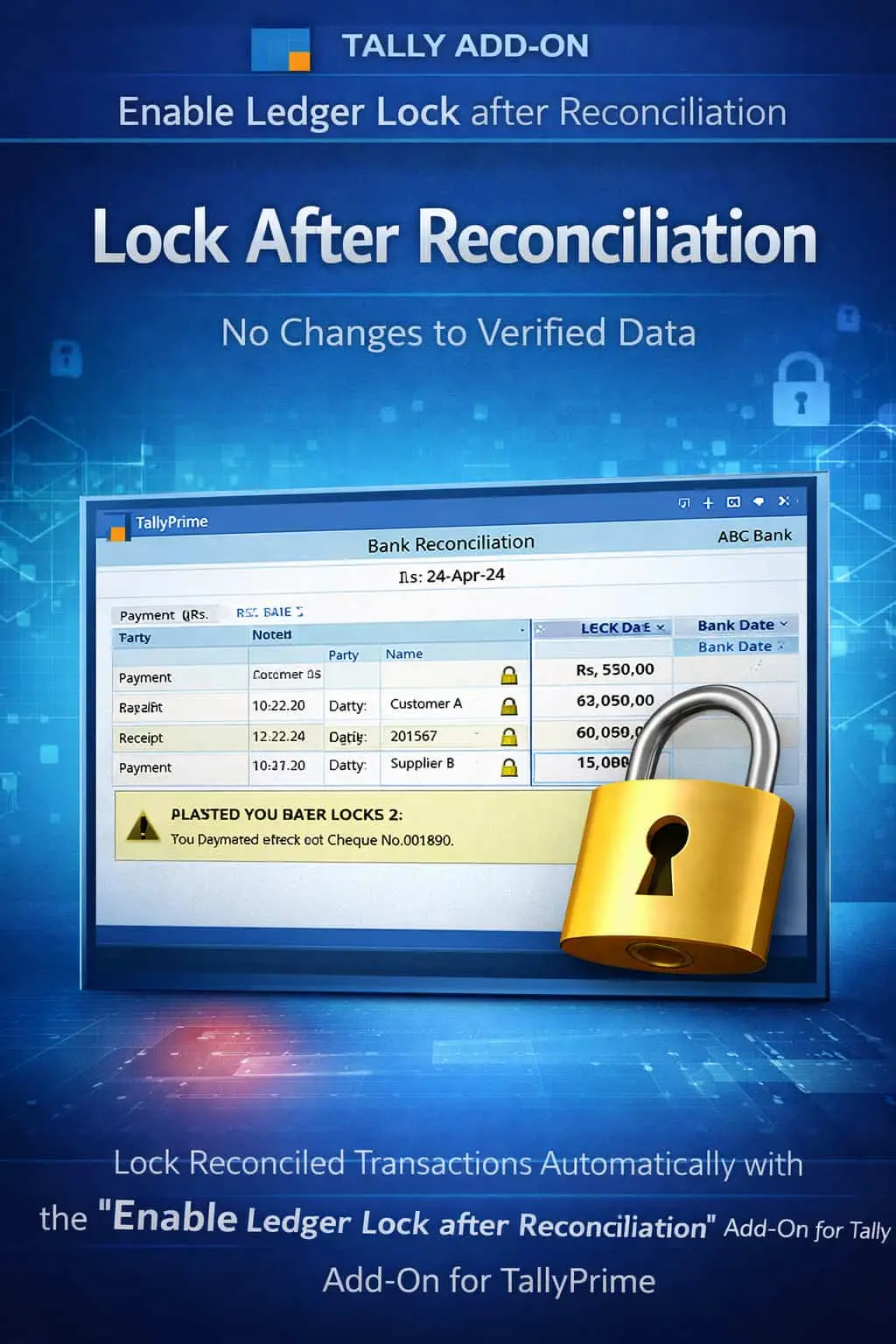 Enable Ledger Lock after Reconciliation