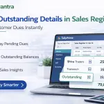 Enable Outstanding Details in Sales Register Add-on