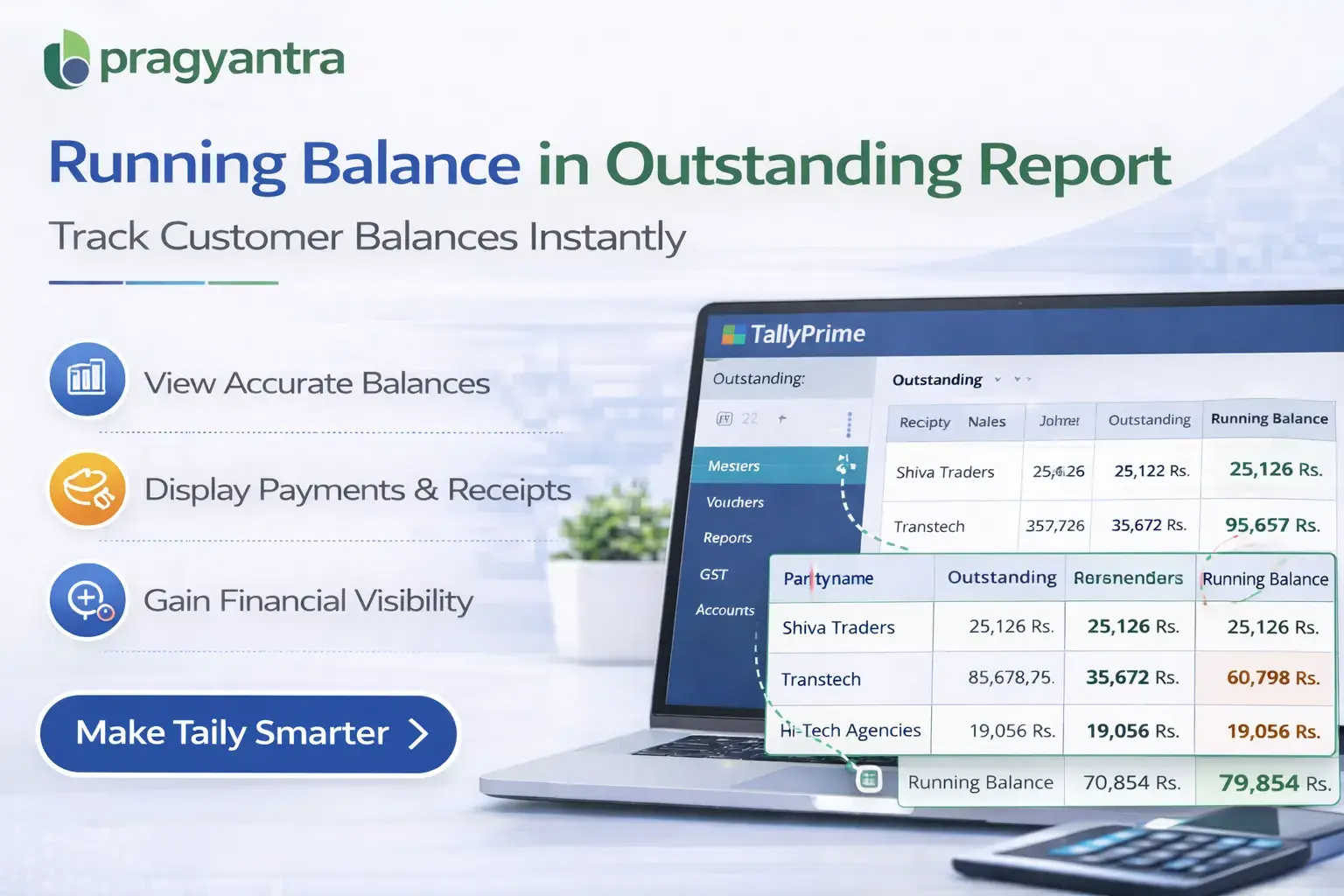 Enable Running Balance in Outstanding