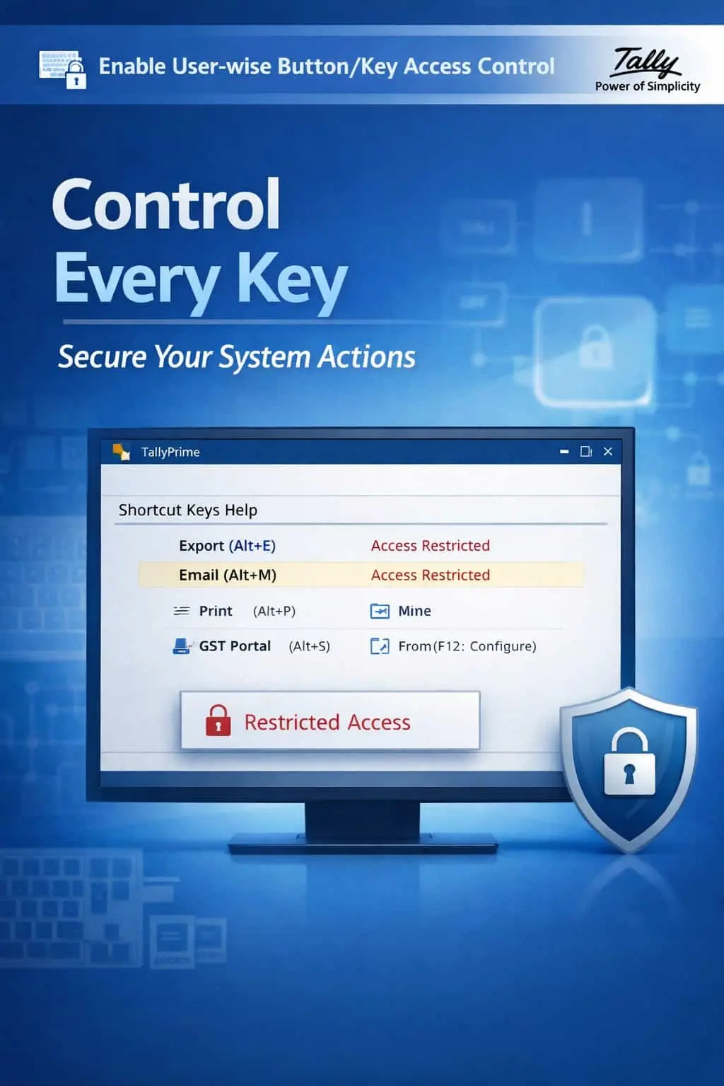 Enable User-wise Button/Key Access Control