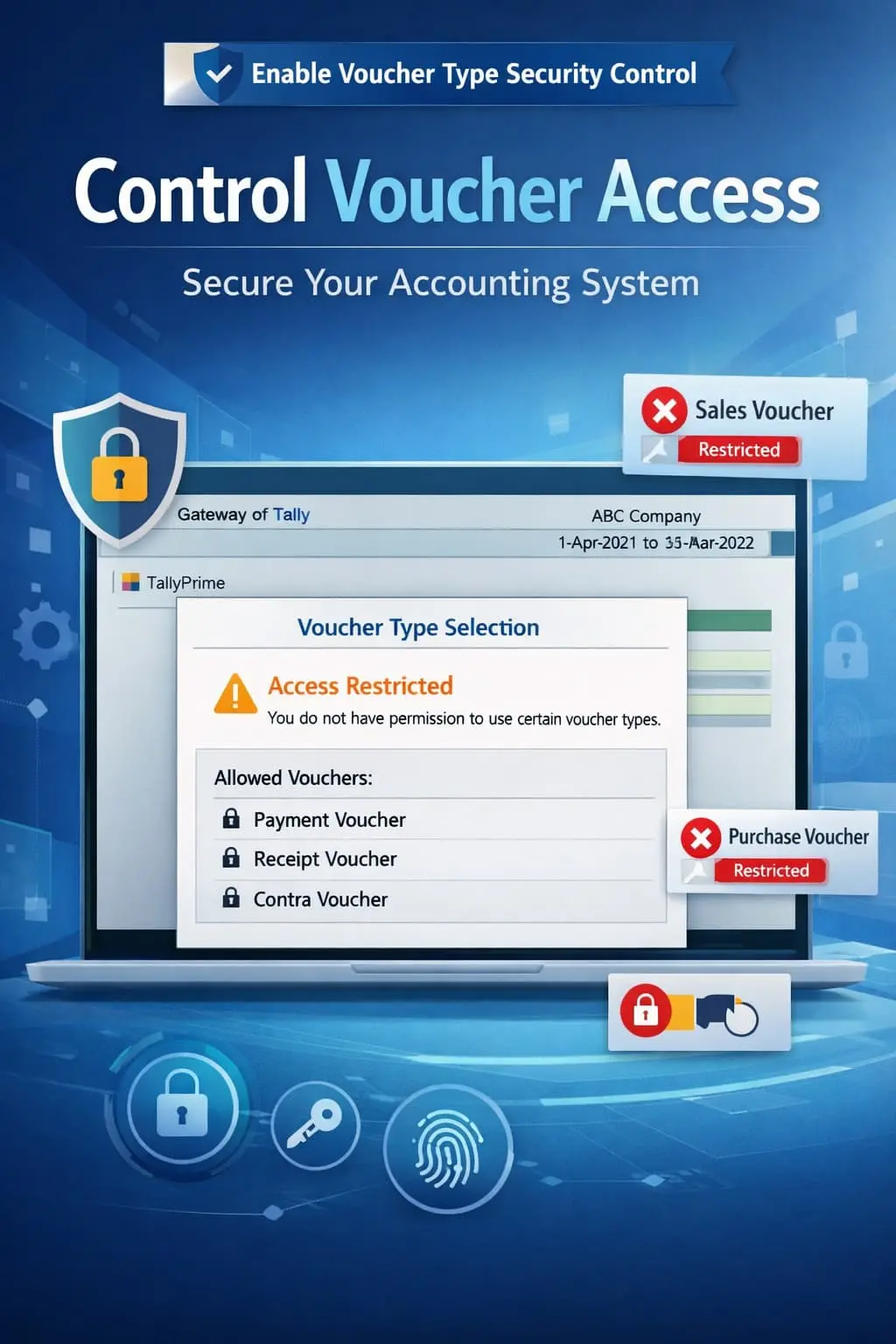 Enable Voucher Type Security Control