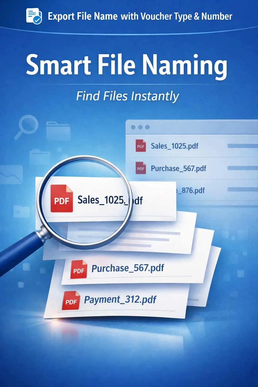 Export File Name with Voucher Type & Number