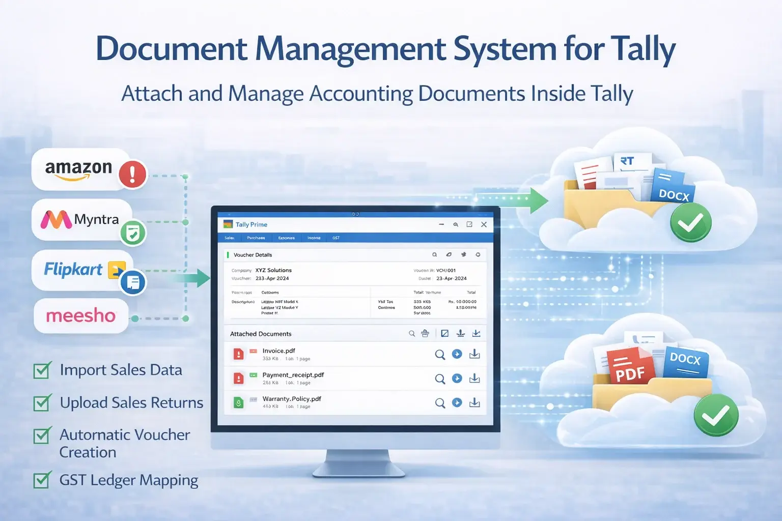 Enable Document Management System (DMS) Add‑on for TallyPrime